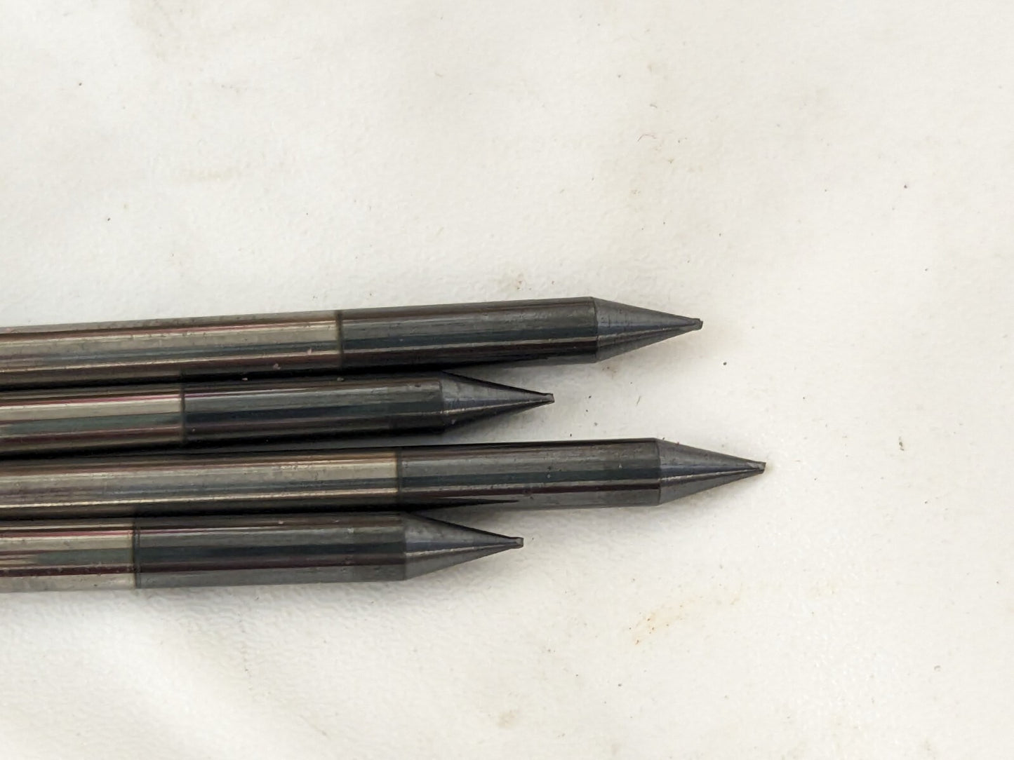 ACCUPRO Square End Mill 4ct: 0.02" Dia, 0.06" LOC, 4 Fl Carbide 12462815