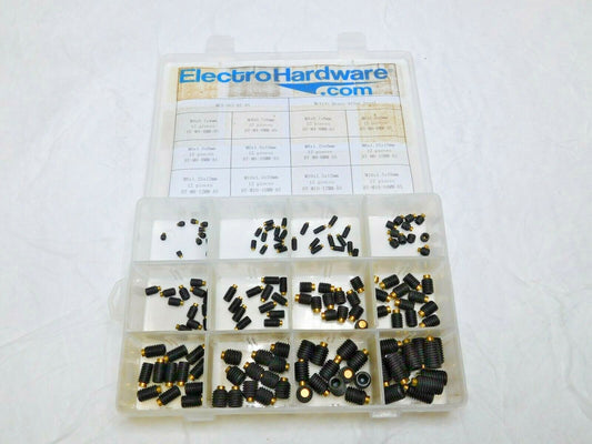 Electro Hardware 144 PCS Alloy Steel Set Screw M4x0.70 to M10x1.50 MET-SET-BT-AS