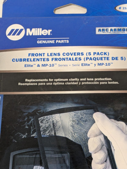 Miller Welding Lenses &amp; Plates 4-11X16X5-5/8 Box of 5 216-326