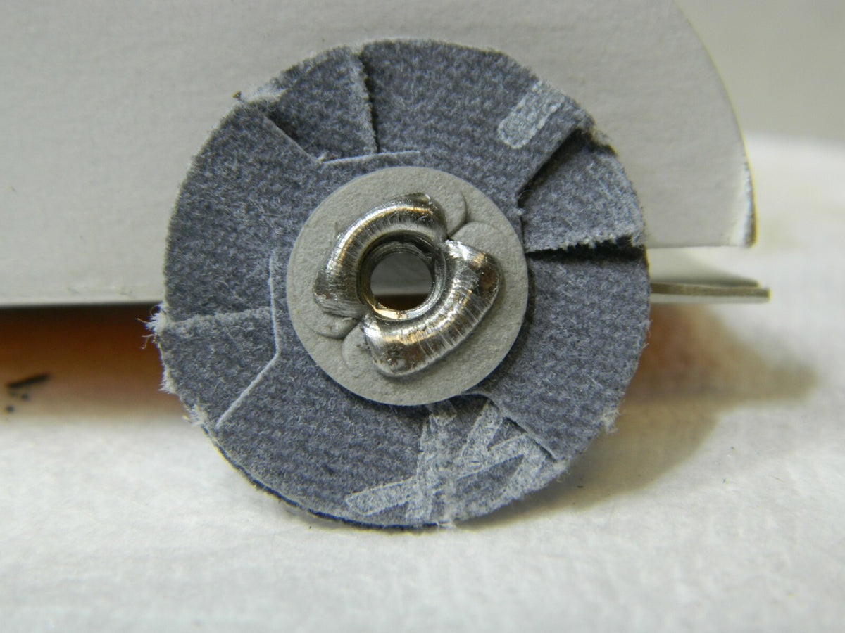 Standard Abrasives S/C Slotted Cloth Disc 1 in x 8-32 120 Grit Qty 100 727299