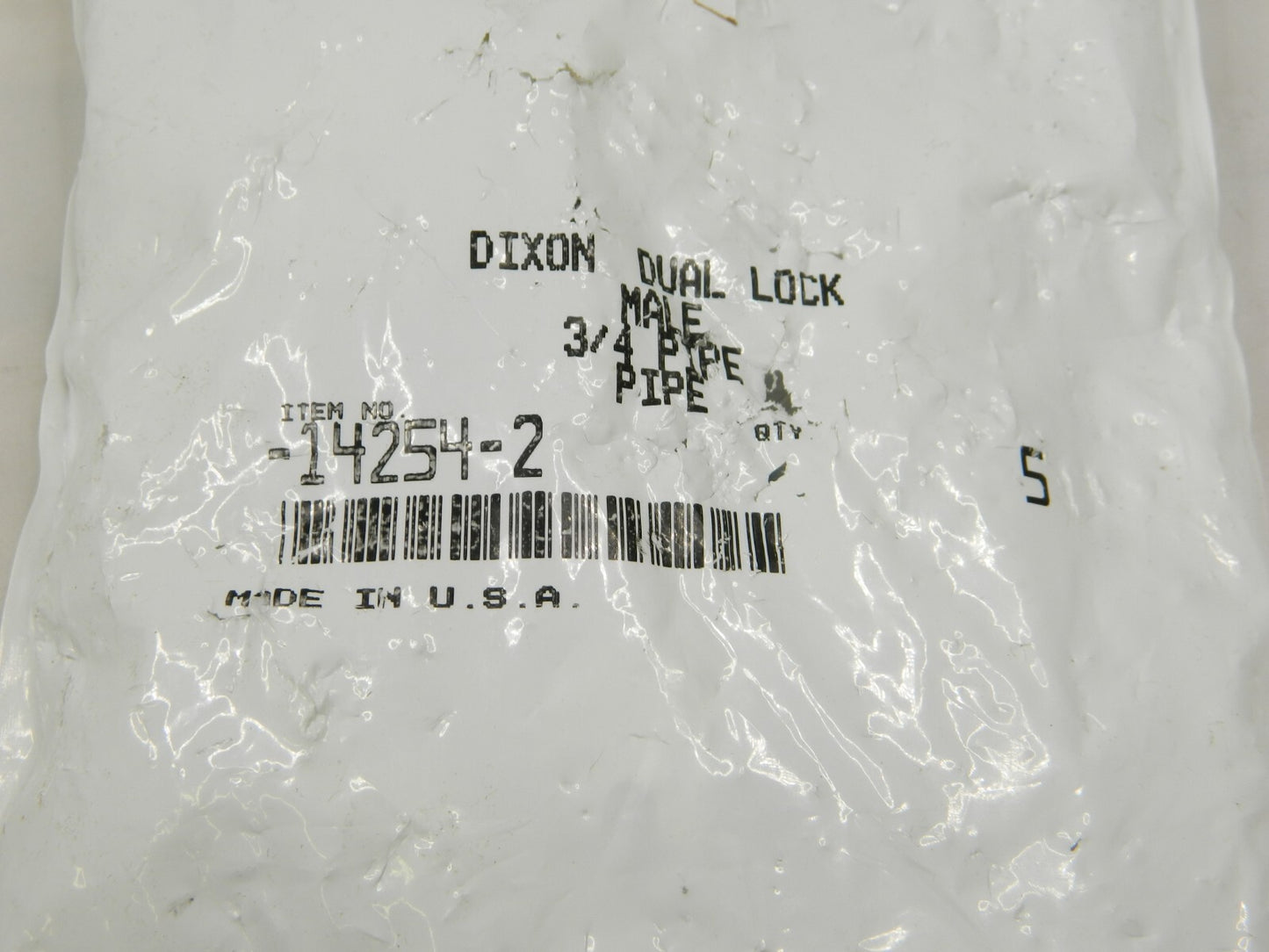 DIXON VALVE & COUPLING 3/4 NPT Pneumatic Hose Plug Qty 5 BD--14254-2