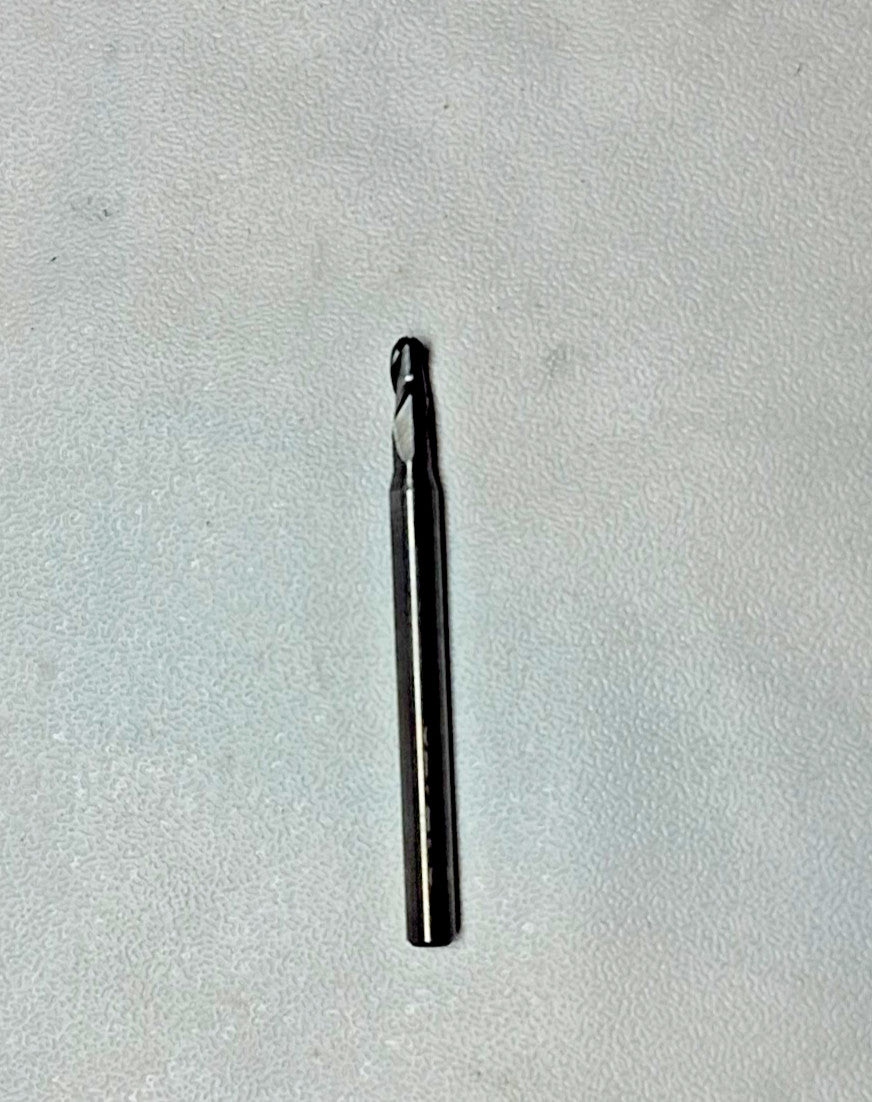 Data Flute Carbide Ball Nose End Mill 3/32 Cutting Dia 3/16" QTY 3 BNST30093