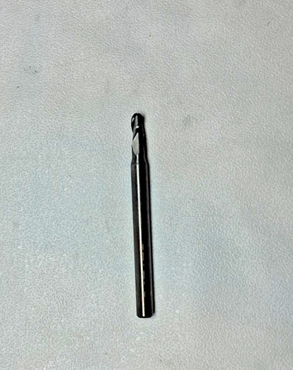 Data Flute Carbide Ball Nose End Mill 3/32 Cutting Dia 3/16" QTY 3 BNST30093