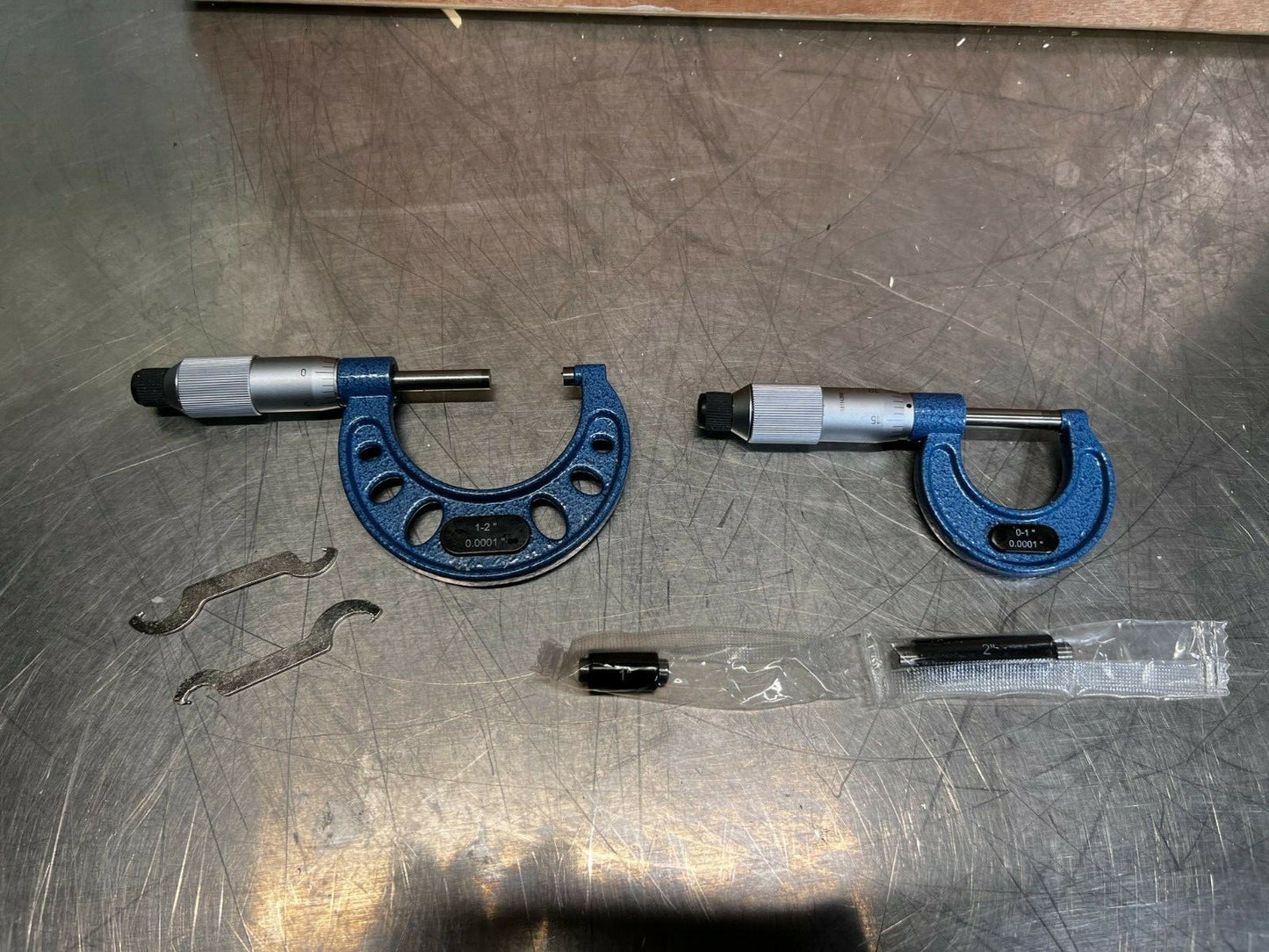 Fowler Micrometer Lot - 0 to 1, 1 to 2