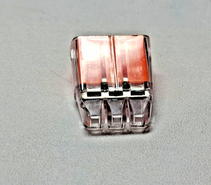 IDEAL 3 Port Push-In Wire Connector 18 to 12 AWG Orange QTY250 30-1033J
