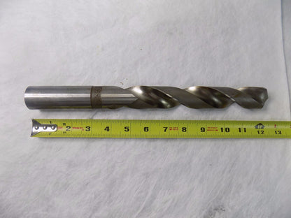 Ampco Parallel Shank Twist Drill 1-13/64" 118º RH Taper Length 2FL HSS