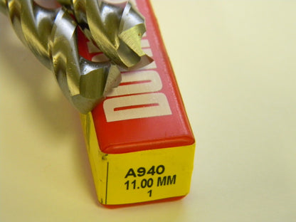 Dormer A940 11MM 10XD 130° Cobalt Brite Hsco Spectrum Drill #A94011.0
