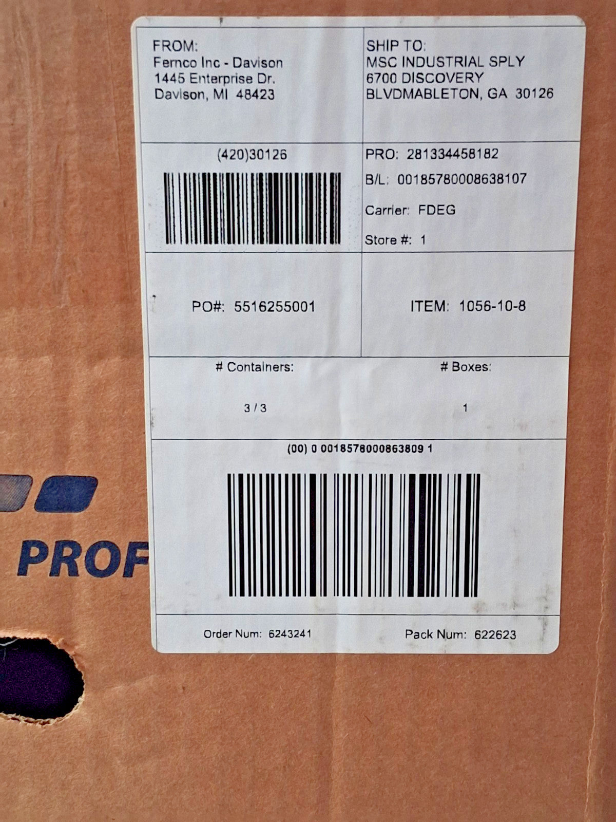 Fernco PVC Flexible Pipe Coupling With Clamp 10x8 1056-10-8