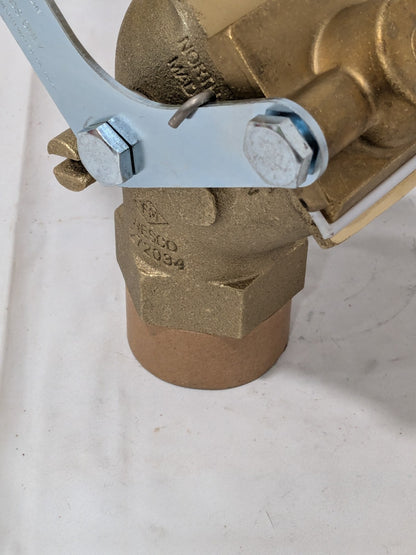 Wesco 2" Brass Rigid Drum Gate Valve, Self Closing 272034