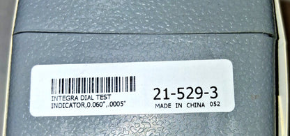 SPI Dial Test Indicator 0 to 0.0600" 0-15-0 0.0008" Accuracy 21-529-3