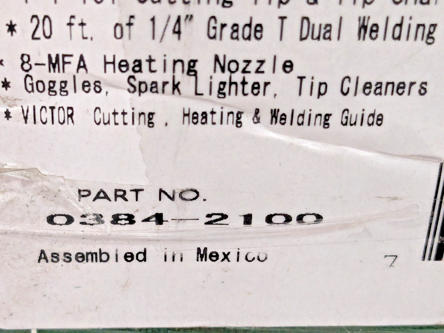 Victor Journeyman Oxygen & Acetylene Torch Kit 540/300 Edge 2.0 0384-2100