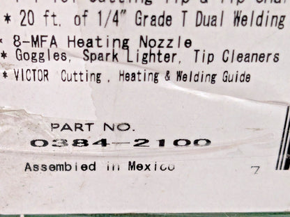 Victor Journeyman Oxygen & Acetylene Torch Kit 540/300 Edge 2.0 0384-2100