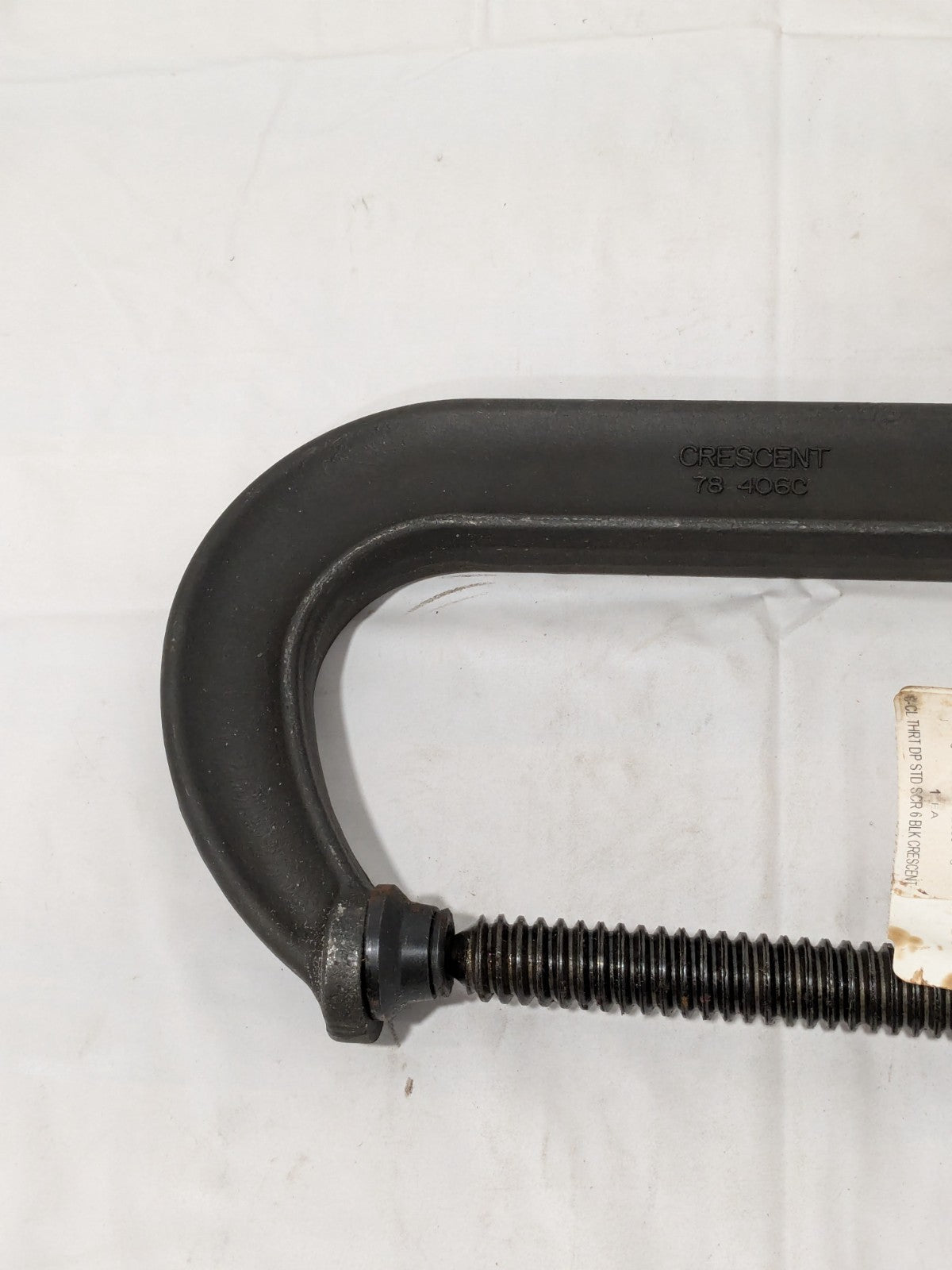 Crescent C-Clamp: 6" Max Opening, 4-1/8" Throat Depth, Regular-Duty 78