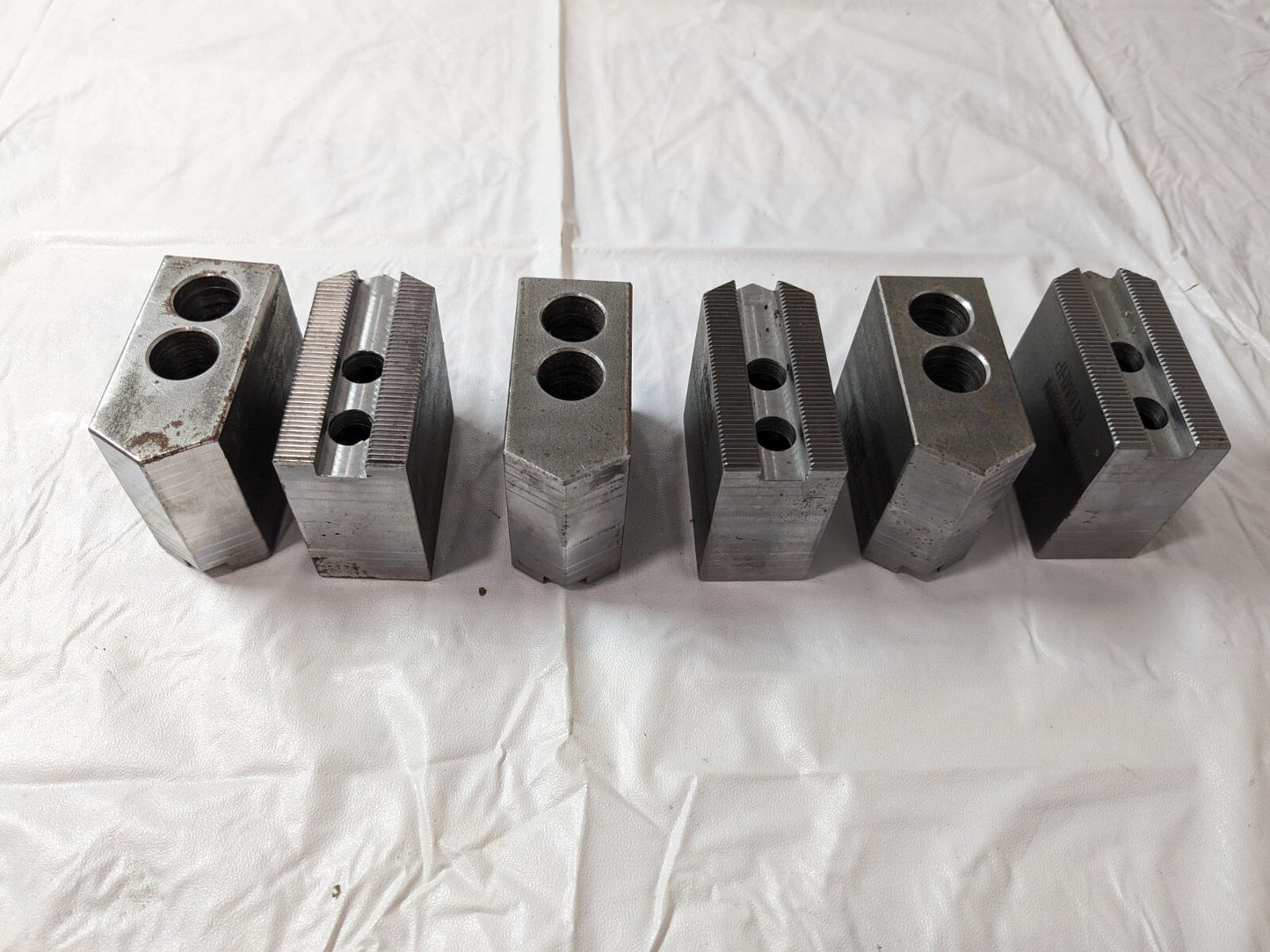 HURON MACHINE PRODUCTS 6pk surface rust Soft Lathe Chuck Jaw Serrated KT6MHP