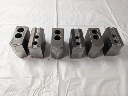 HURON MACHINE PRODUCTS 6pk surface rust Soft Lathe Chuck Jaw Serrated KT6MHP