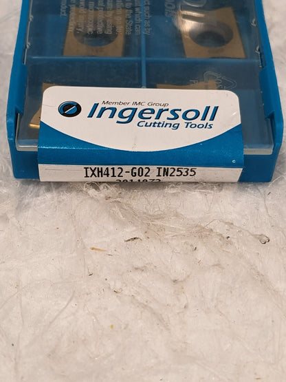 Ingersoll IXH412-G02 IN2535 GoldSlot Insert Qty 10 2914972