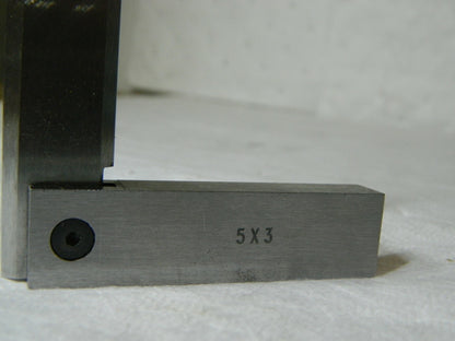 Steel Square 5" Blade Length, 3" Base Length  0.0003" Accuracy 650-6257