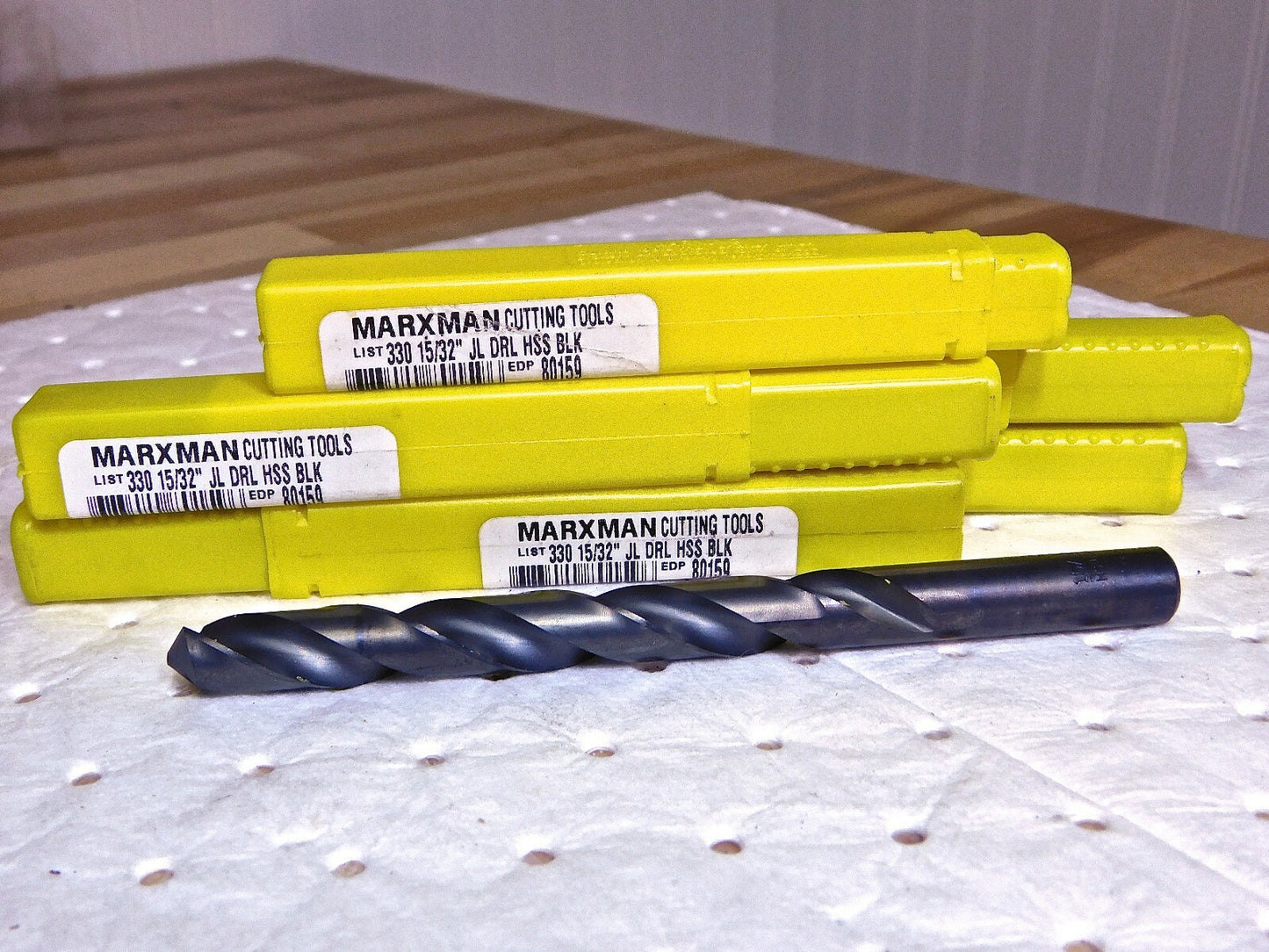 Marxman Cutting Tool  HSS Jobber Drill 15/32 Dia 118º  5.896"L Qty 5 80159
