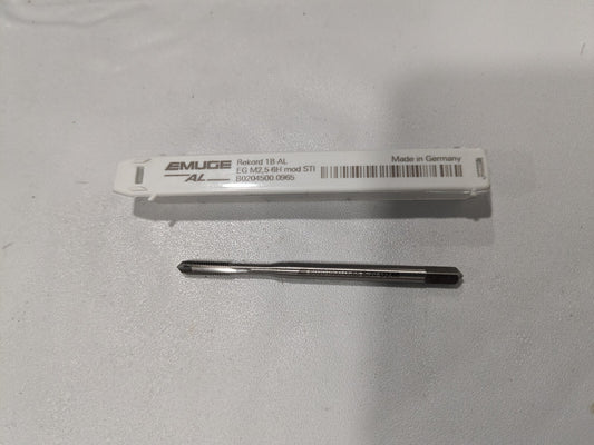 EMUGE Spiral Point STI Tap: M2.5 x 0.45 Metric Coarse 2 Fl B0204500.0965