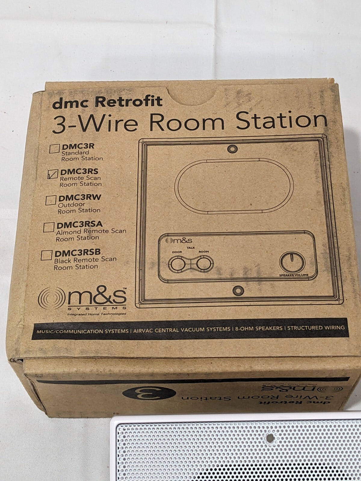 M&S Systems 5" 3-Wire Radio Remote Scan Station - White DMC3RS