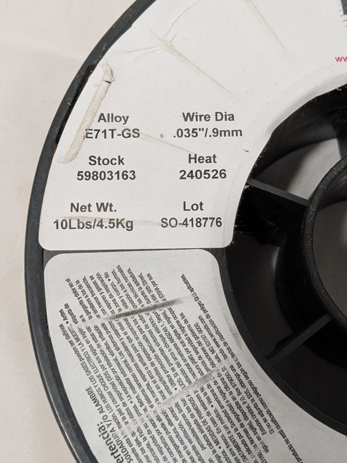 Welder's Choice MIG Welding Wire, 0.0350" Dia Flux Core Gasless E71T-G