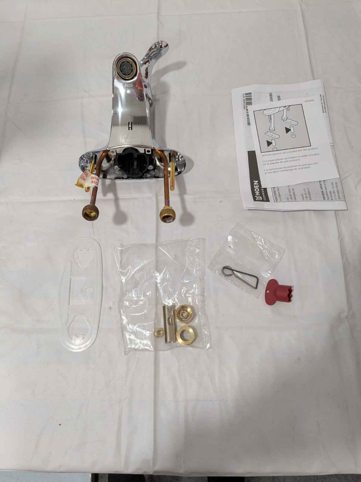 Moen Lever Handle, Deck Plate Bathroom Faucet 8430