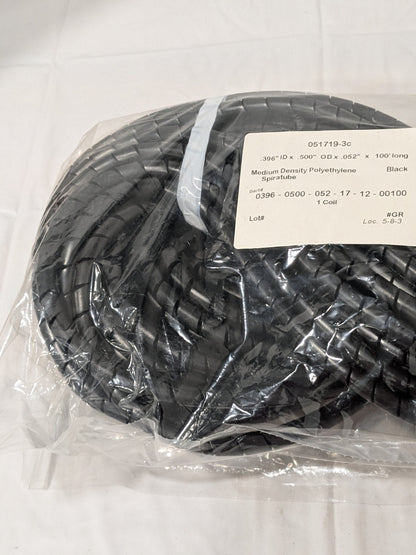 0.396" ID, Black MDPE Wire & Hose Harness Cable Sleeve, 100' Long 17005