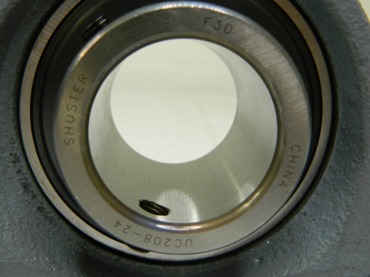 Shuster Ball Bearing Pillow Block UCP208-24, 1-1/2" ID, 7-1/4" OAL 05607070