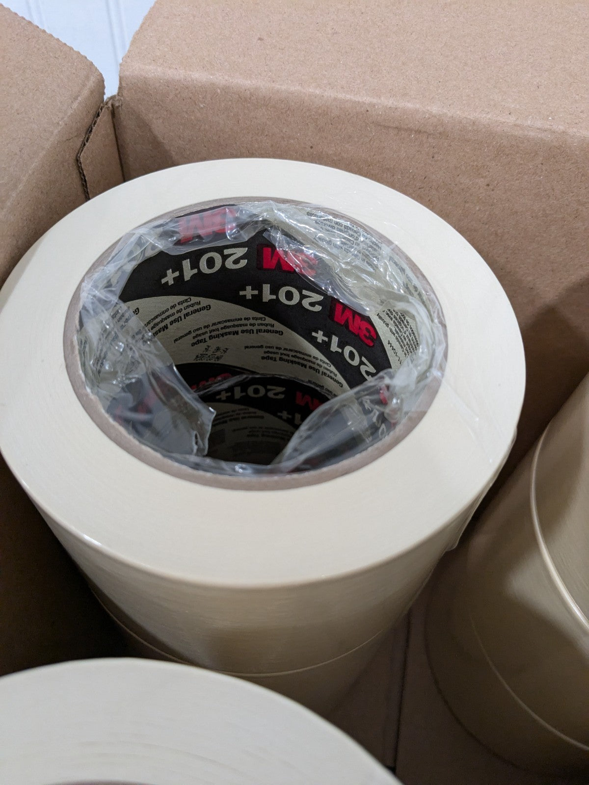 3M Masking Tape: 72 mm W, 60 yd L, 4.4 mil Thick, Tan Case of 12 7000124884