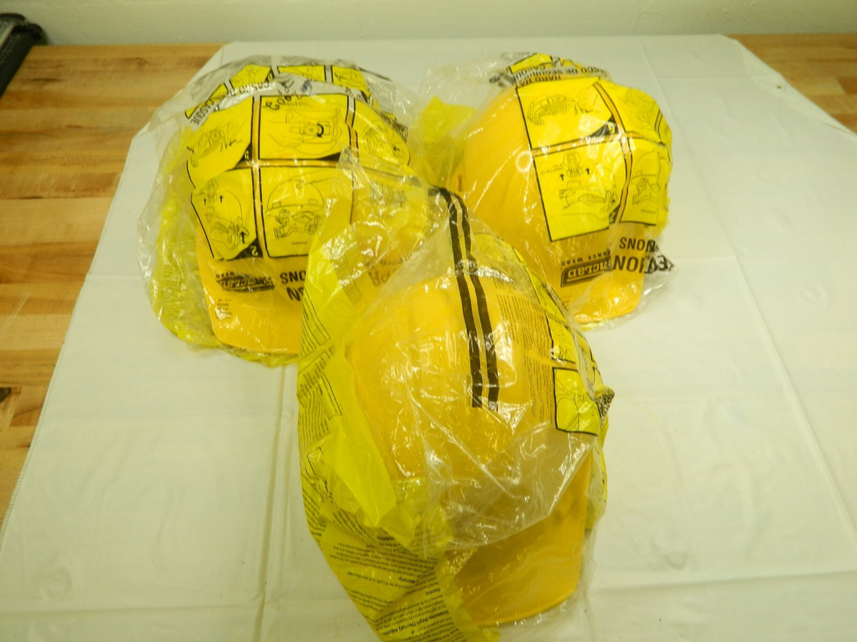Ironclad Safety Helmet - Standard Brim, Class E, 4pt, Yellow Qty 3 G60106
