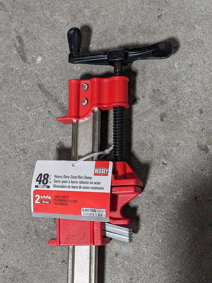 Bessey 48" Heavy Duty Steel I-Beam Bar Clamp IBEAM48