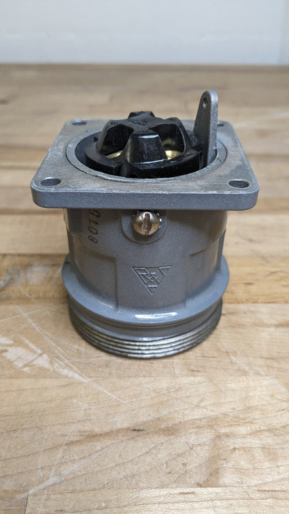 Russellstoll T &amp; B 3314 Receptacle w/ Junction Box &amp; Cap 30A 3W4P 480VAC