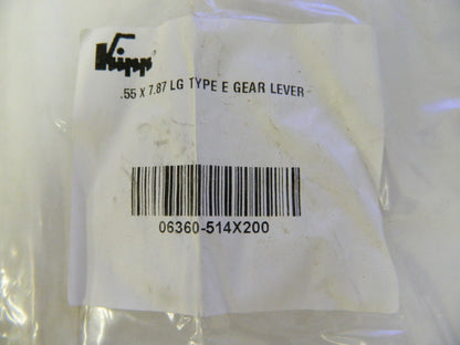 Kipp Gear Lever Arms Type E .55 X 7.87 Cylindrical Stem QTY 2  06360-514X200
