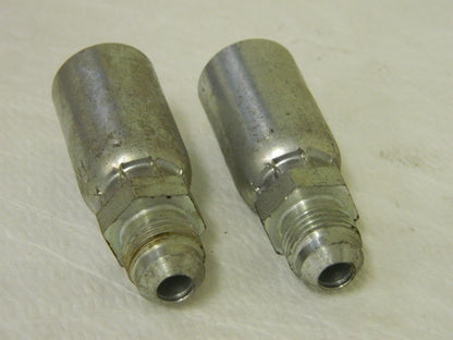 Hydraulic SAE 45 Flare Male Rigid Crimp Coupling Lot of 2 HY06-06MA