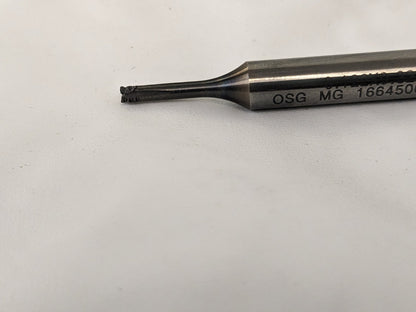 OSG Helical Flute Thread Mill: #8, 4 Fl Carbide 1664500011
