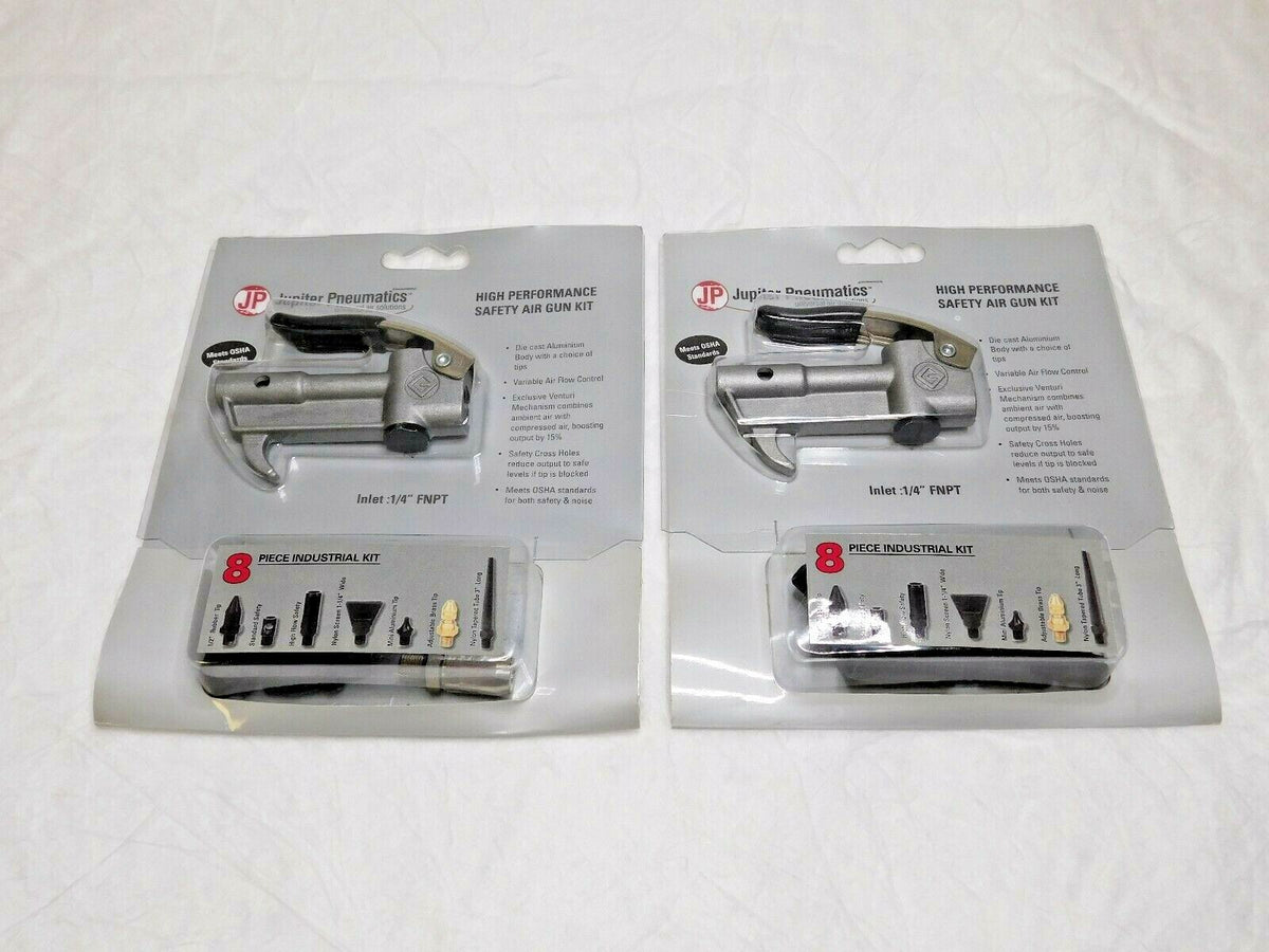 Jupiter Pneumatics 8 Piece Aluminum Air Gun Kits 1/4 NPT Qty 2 4010950520JP