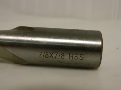 Precision End Mill 7/8' x 7/8 " 2 Flute  HSS XLG Alum 1099-9281