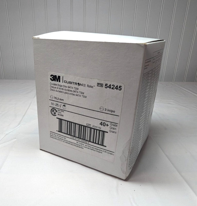 3M Cubitron II 947A Roloc TSM Roloc 3" 40 + Grit Qty 50 54244  7100077044