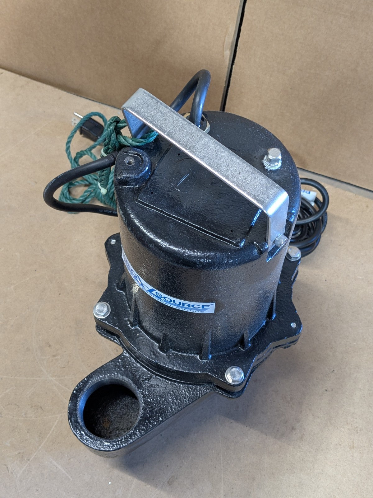 Pro Source High Temperature Manual Sewage Pump 2" Outlet 1/2 HP 115v 10.5 Amp