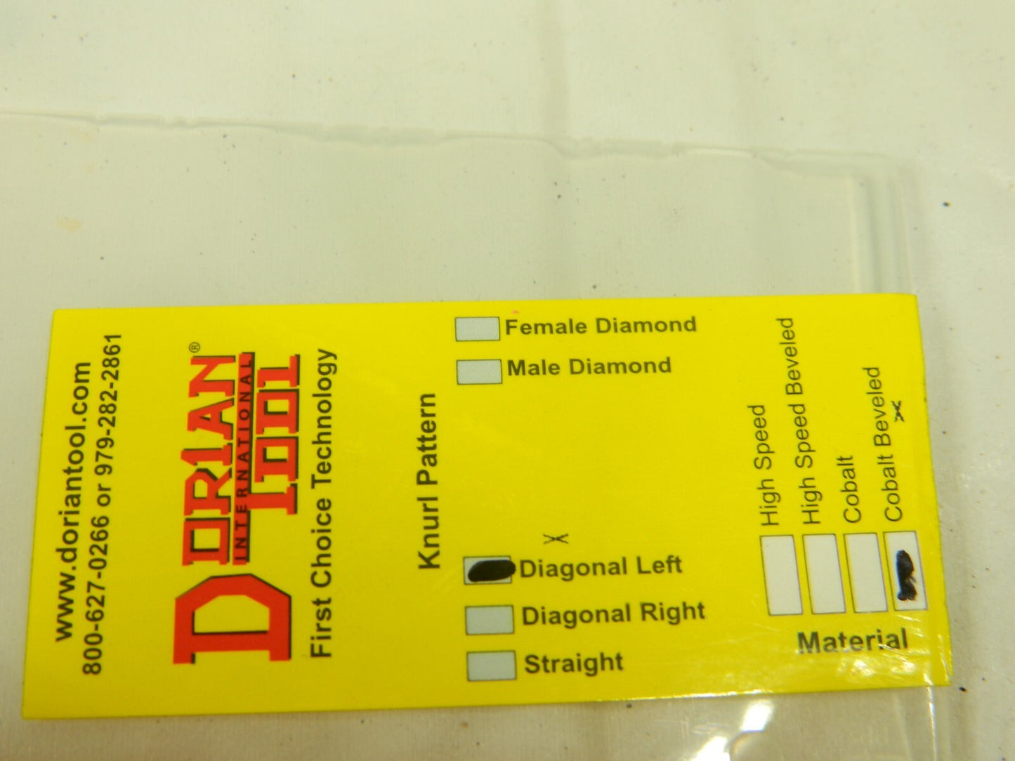 Dorian Knurl Wheel: 90 ° Tooth Angle, 30 TPI 73310128145