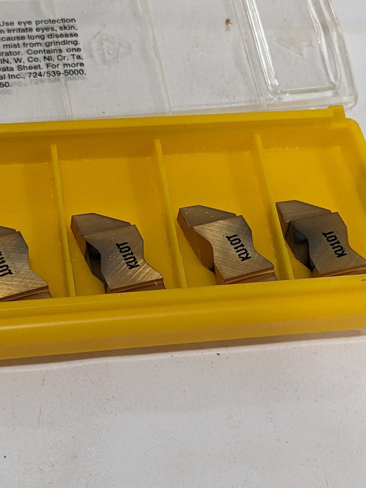 Kennametal Grooving Insert: NG3156RK KU10T, Carbide Qty 5 2493070