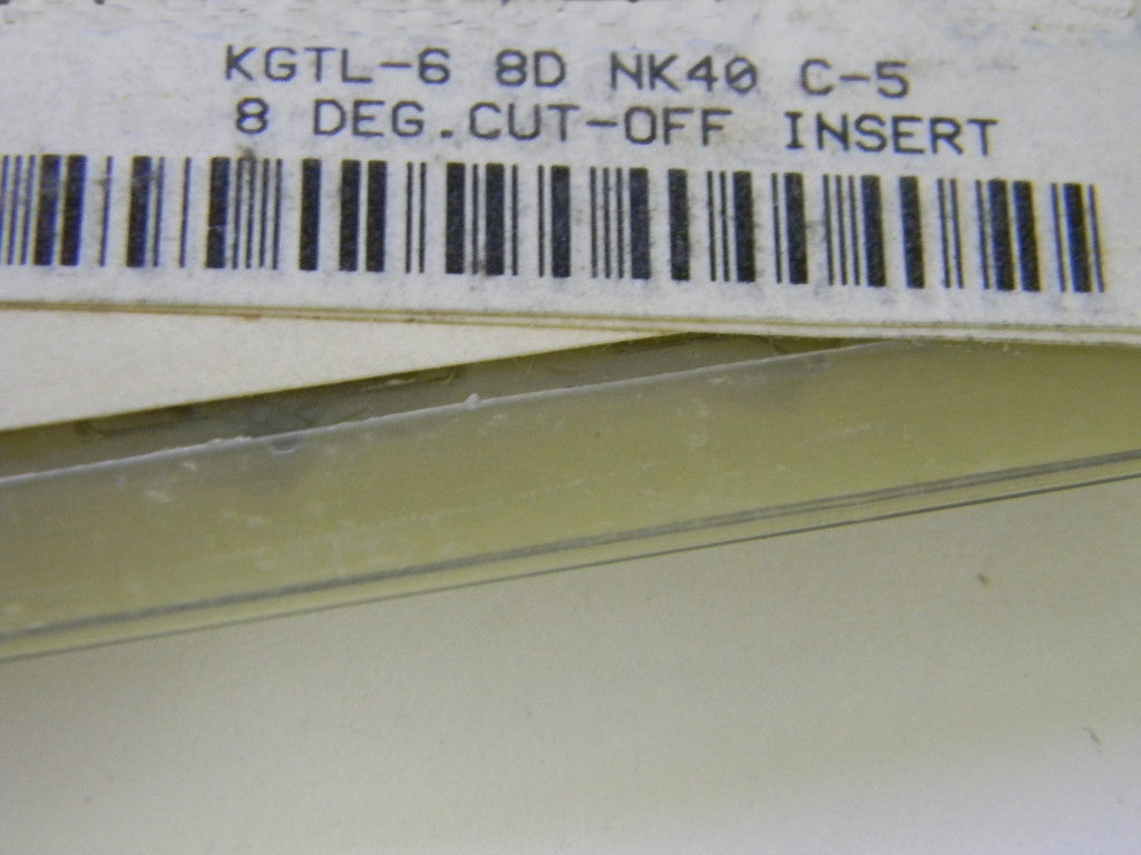 Danit KGTL-6 8D NK40 C-5 Cutoff Inserts