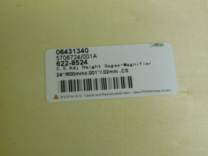 Pro-Grade Vernier Height Gage 0 to 24" Measurement 0.001" Graduation 0