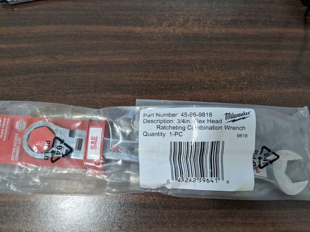 MILWAUKEE TOOL Combination Wrench: 3/4" Head Size 45-96-9818