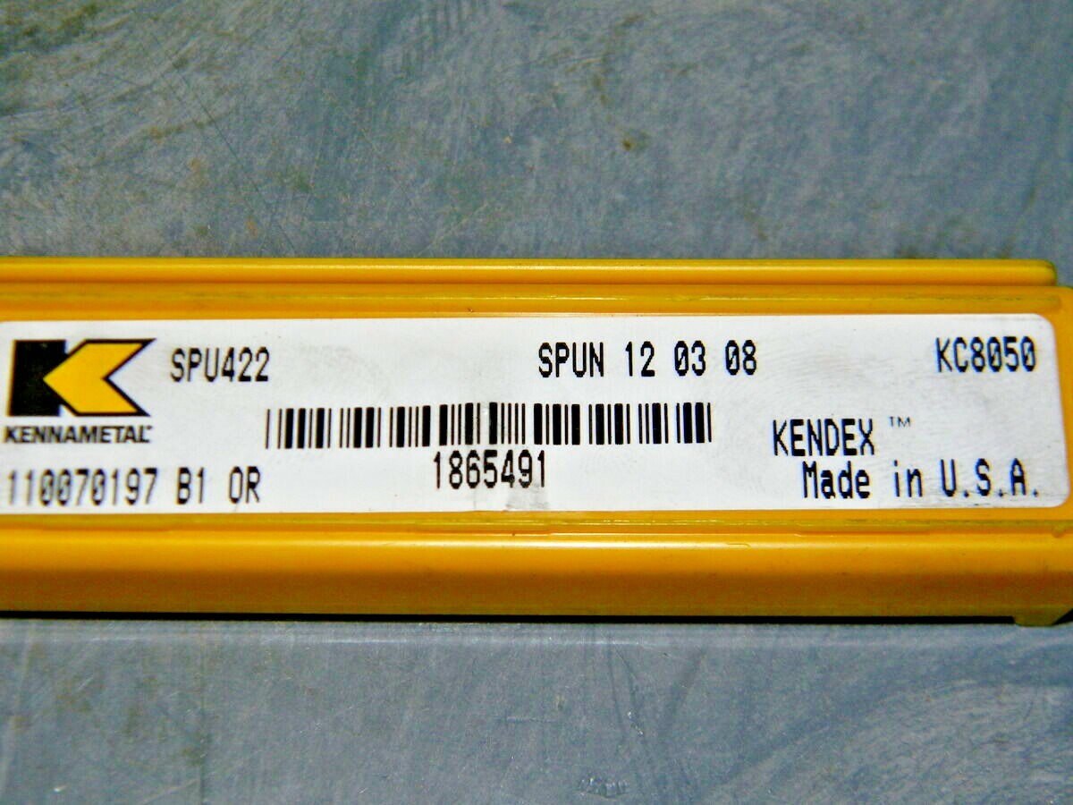 Kennametal Carbide Turning Inserts SPU422 Grade KC8050 Qty 5 1865491