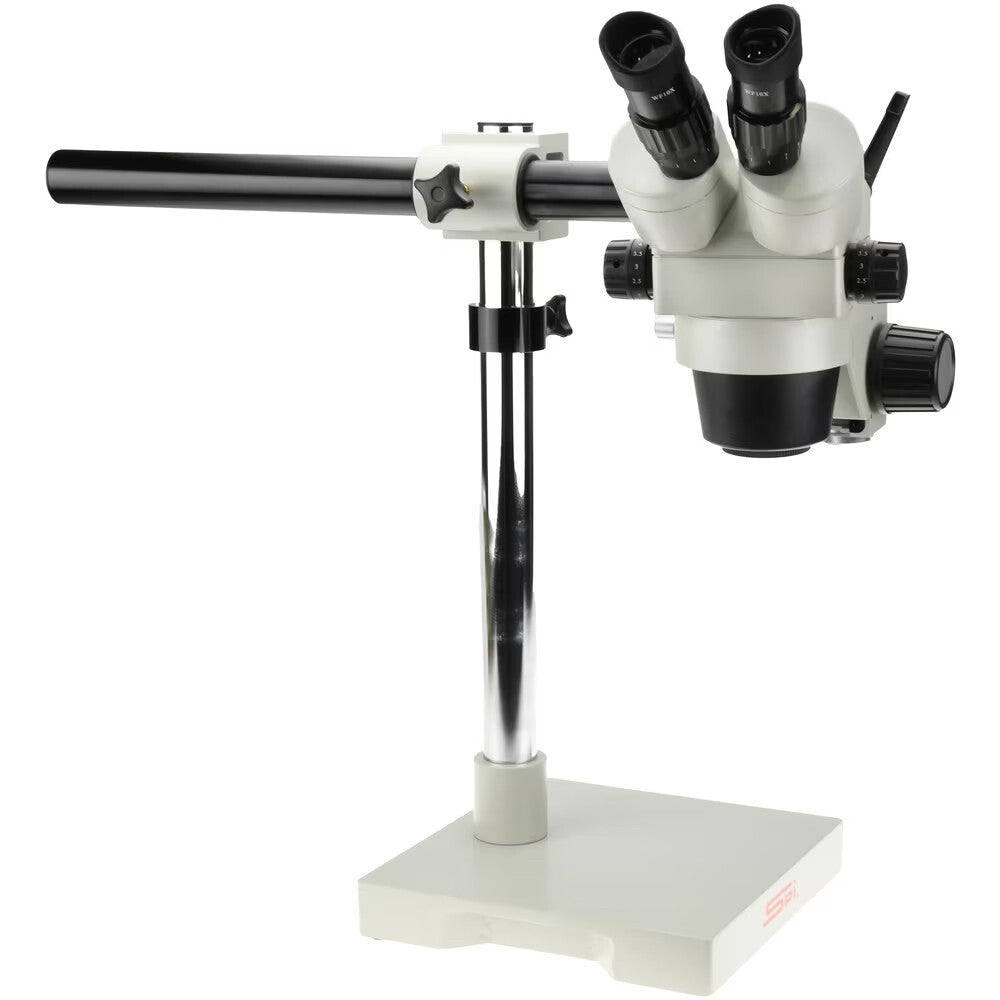 SPI Microscope on a Boom Stand 0.65X  4.5 X Magnification XTL-600 12-502-1