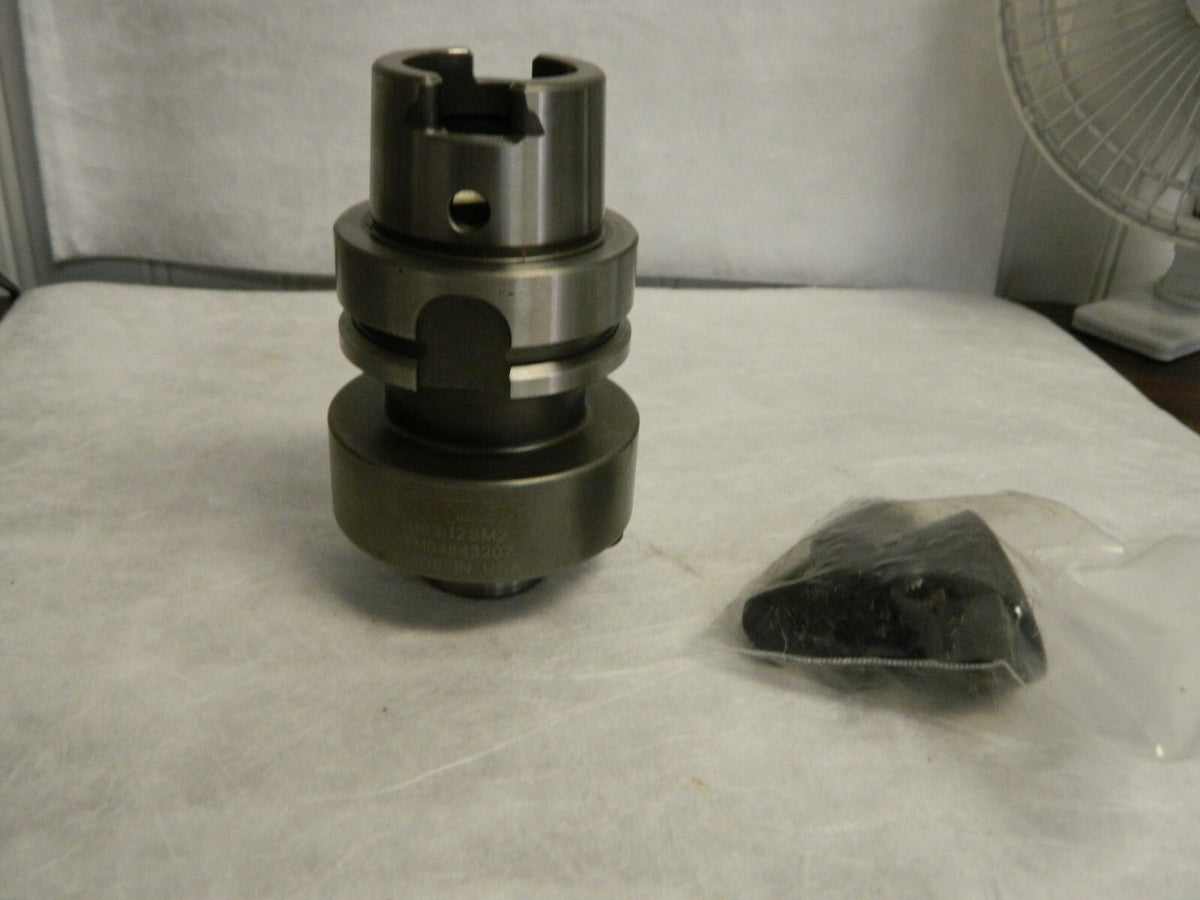 Parlec HSK63A Taper Shank 1-1/4" Pilot Shell Mill Holder H63-12SM2