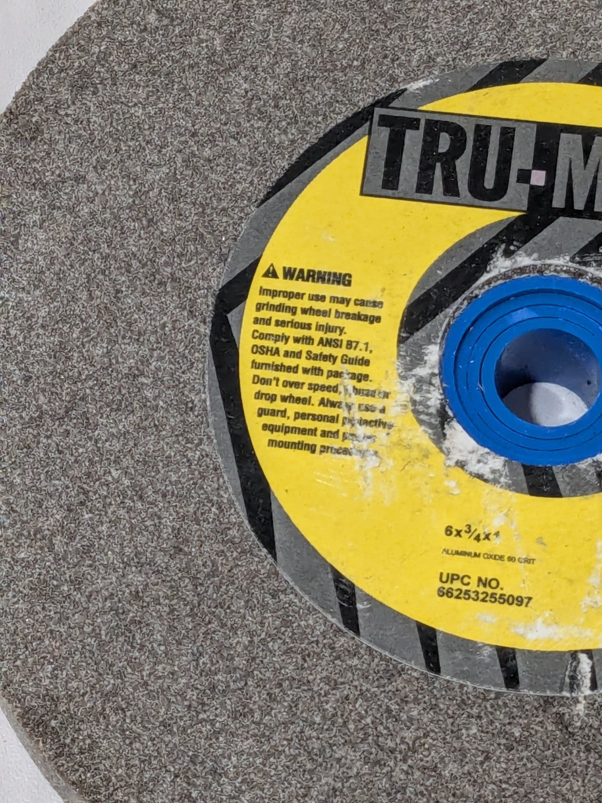 TRU-MAXX Bench & Pedestal Grinding Wheel: 6" Dia, 3/4" Thick 66253255097