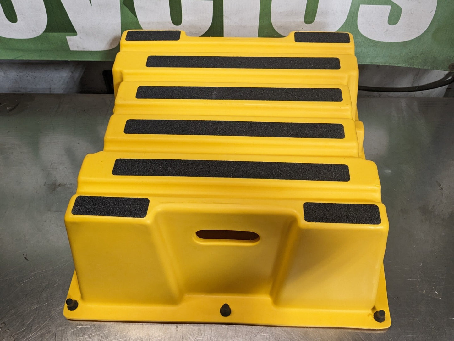Vestil Step Stool 500 lb. Capacity 25" W. x 10-1/2" H. Yellow Polyethy