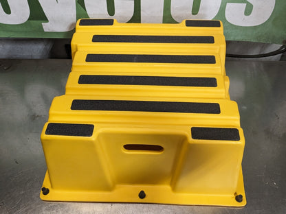 Vestil Step Stool 500 lb. Capacity 25" W. x 10-1/2" H. Yellow Polyethy